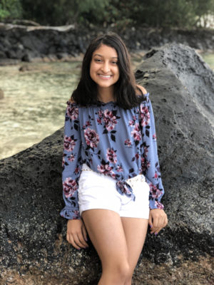 Elina Govil, Co-Chair 2018-2019 Class Teen Advisors headshot