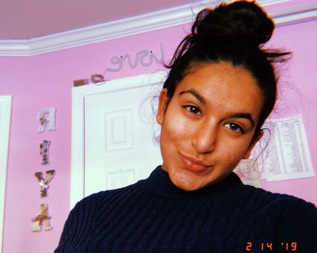 Riya Goel2019-2020 Teen Advisors (very close selfie headshot) with her smiley face facing to the camera