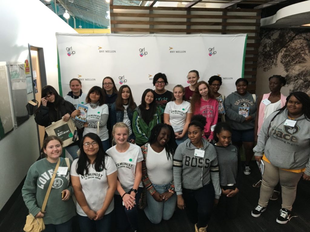 a group picture of girls who attend the BNY event