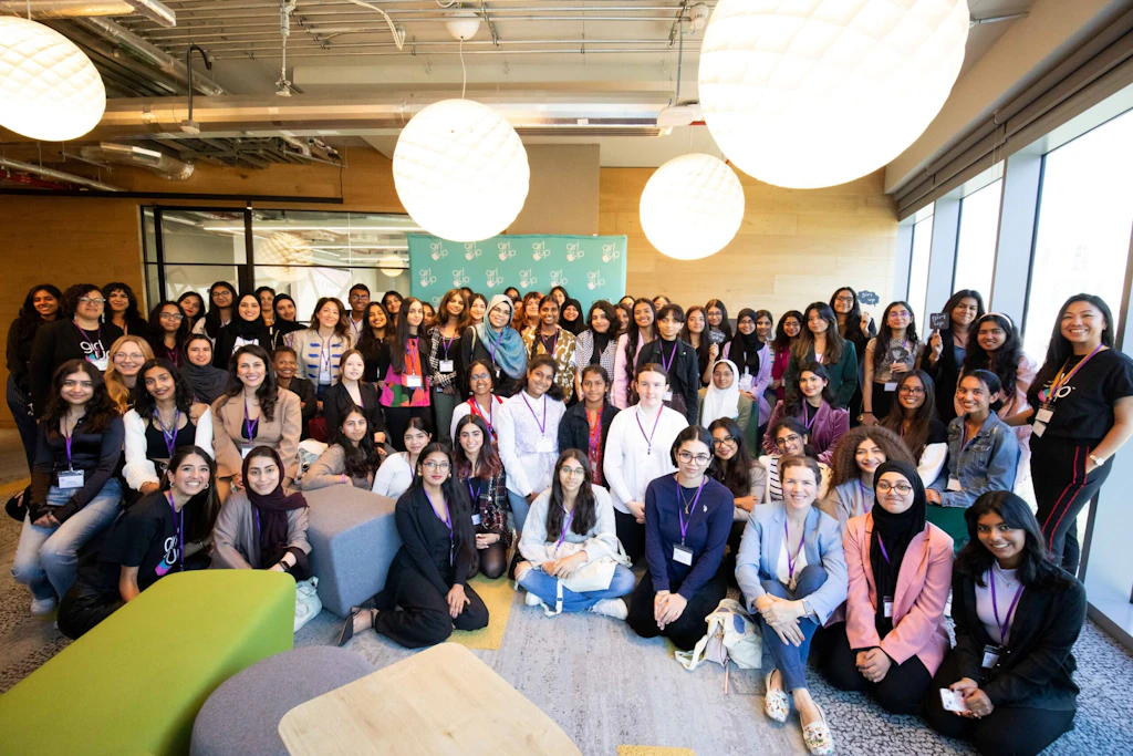 A group of youth leaders pose together at the UAE Leadership Summit.